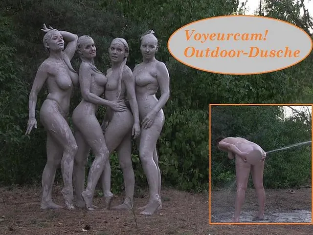 Voyeurcam! Outdoor-Dusche