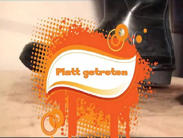 Platt getreten