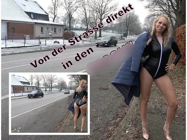 Krasse Aktion. Von der Strasse direkt in den ARSCH !!