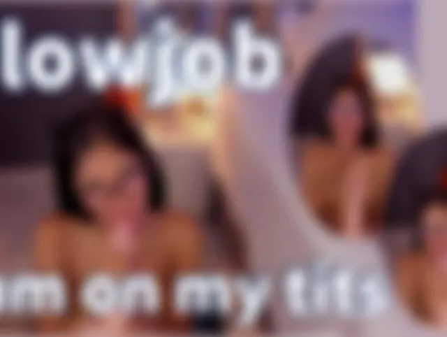 Blowjob und Sperma auf meinen Titten