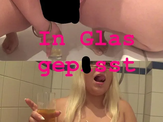 Ins Glas gepisst