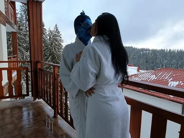 Fick mich auf dem Schnee