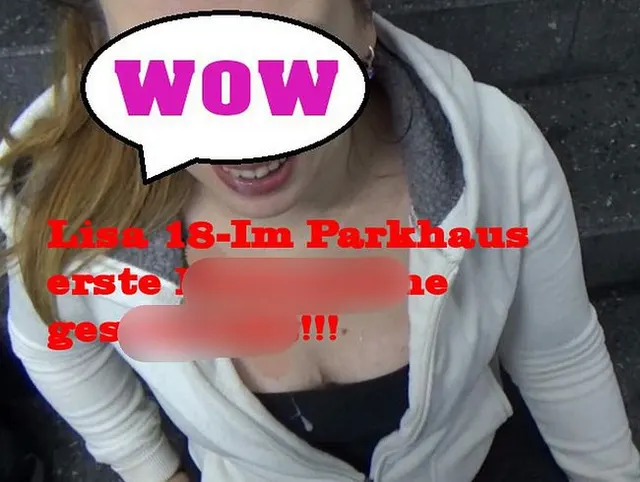 Lisa 18 Im Parkhaus erste Pornosahne geschluckt!