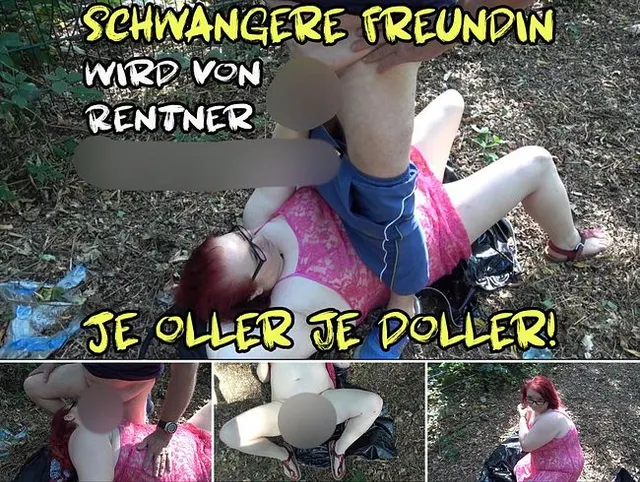 Schwangere Freundin wird von Rentner angespritzt je oller je doller!