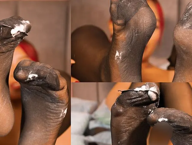 High stockings + vanilla cream = dirty fetish