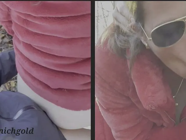 Speed Quickie im Wald nach meinem Fotoshooting - kurzer Fick von hinten - Blowjob