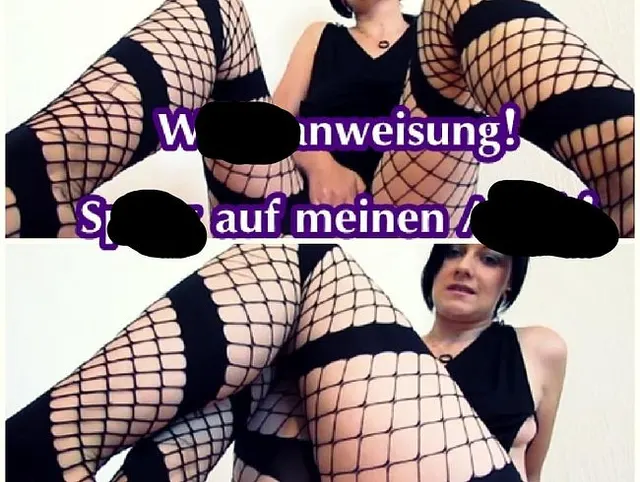 Wichsanweisung: Spritz auf meinen Arsch!