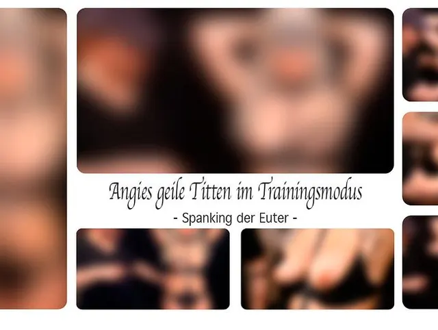 Angies geile Titten im Trainingsmodus - Spanking der Euter