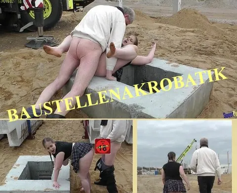 BAUSTELLENAKROBATIK Schieb ihn endlich rein!!!