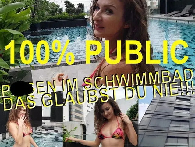 100 % PUBLIC .PISSEN IN SCHWIMMBAD DAS GLEUBST DU NIE!!
