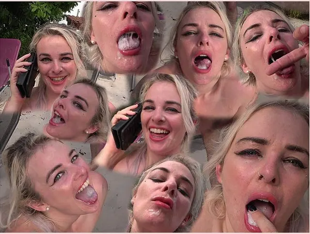 Harleyy Heart wird während des Telefonats voll gespritzt