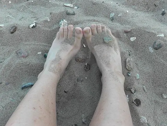 Füße im Sand