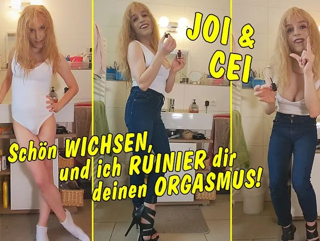 Schön wichsen, und ich ruinier dir deinen Orgasmus! JOI und CEI für echte Loser!!